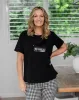 Square Sequin Tee - Black sold by Freez
