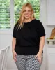 Square Sequin Tee - Black sold by Freez