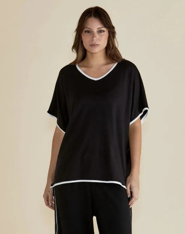 Clara Tee - Black sold by Freez