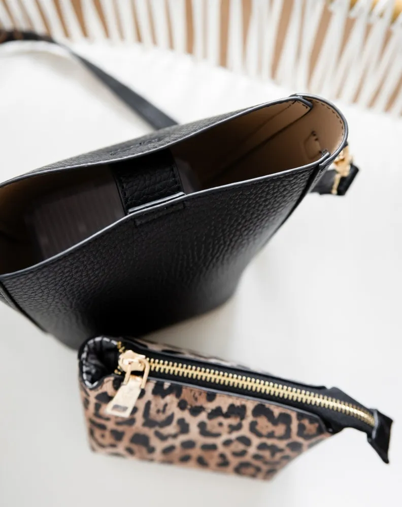 Lexi Crossbody Bag - Leopard Black sold by Freez product image thumbnail 3