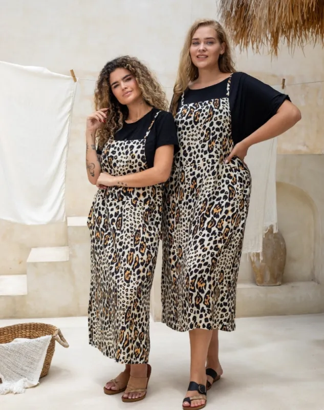 Apron Dress - Cheetah sold by Freez
