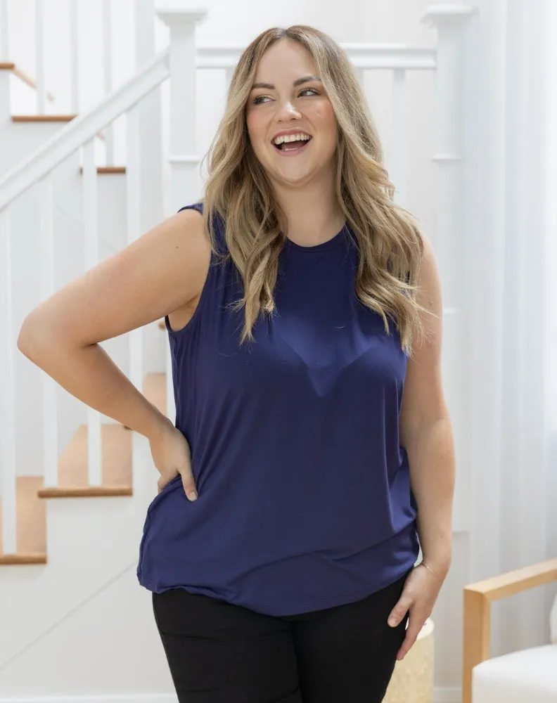 Taylor Tank - Navy sold by Freez product image thumbnail 2