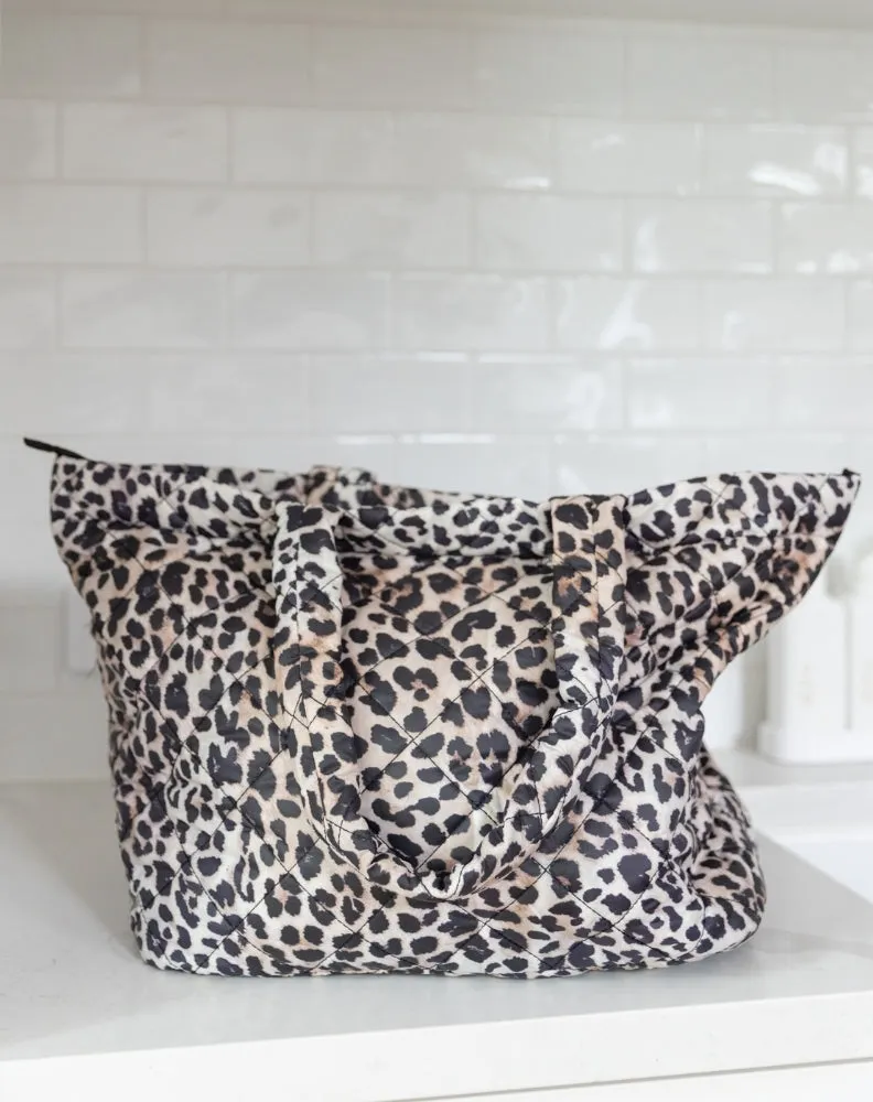 Cheetah Puffer Tote sold by Freez product image thumbnail 4