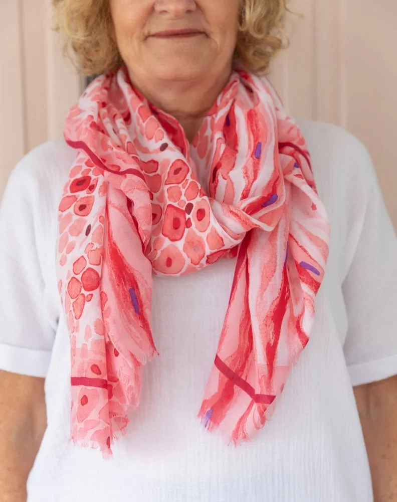 Pink Burst Scarf sold by Freez