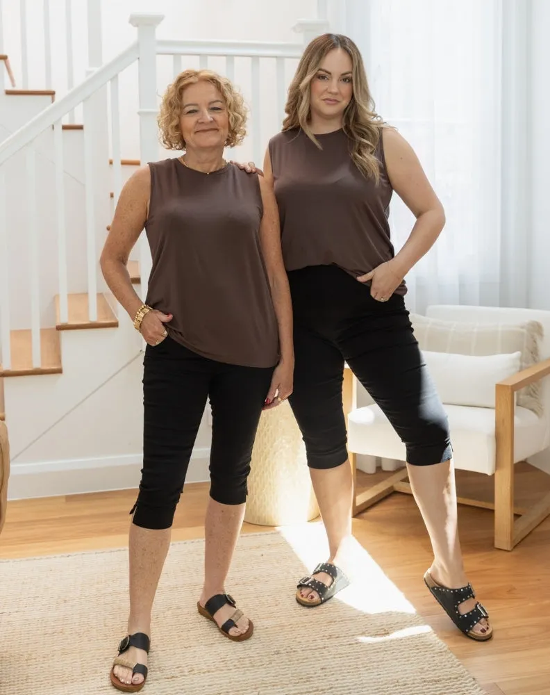 Slip On Capri - Black sold by Freez product image thumbnail 2