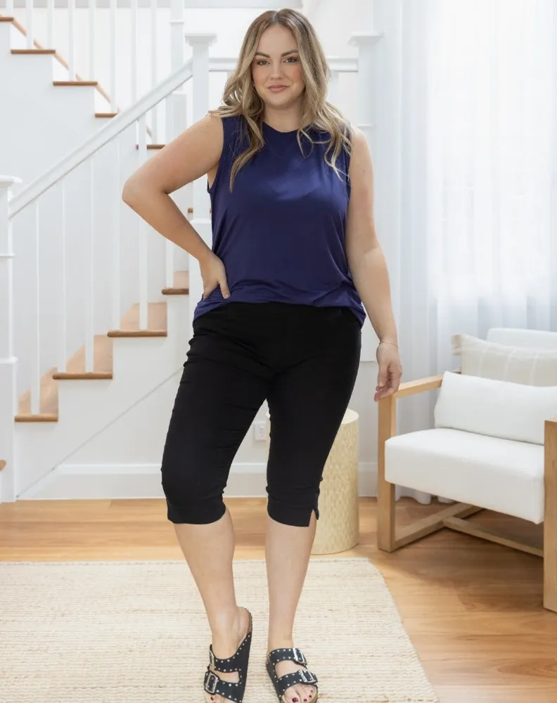 Slip On Capri - Black sold by Freez product image thumbnail 3