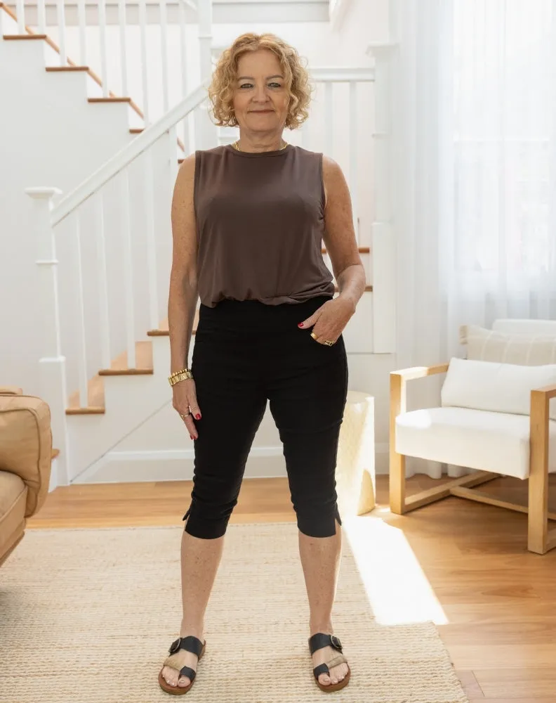 Slip On Capri - Black sold by Freez product image thumbnail 4