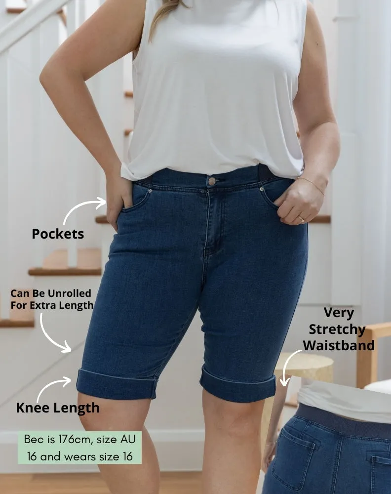 Ash Stretch Denim Short - Denim sold by Freez product image thumbnail 3