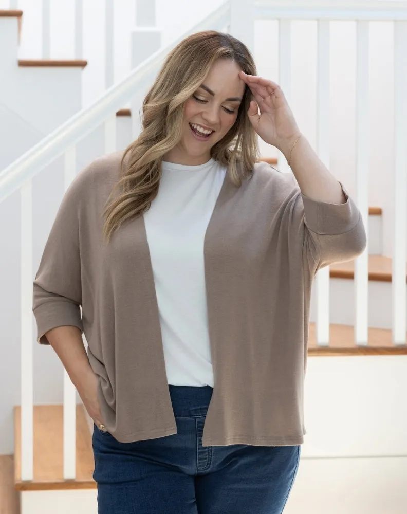 Slouch Shrug - Beige sold by Freez