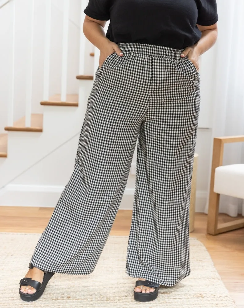 Lexie Pants - Black Gingham sold by Freez product image thumbnail 4