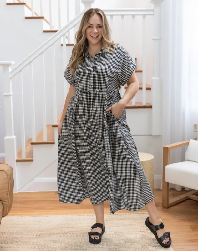 Elsie Gingham Dress sold by Freez