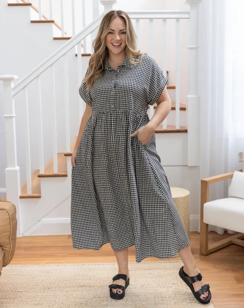 Elsie Gingham Dress sold by Freez