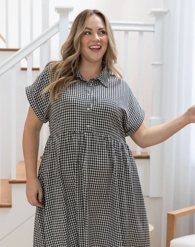 Elsie Gingham Dress sold by Freez product image thumbnail 3