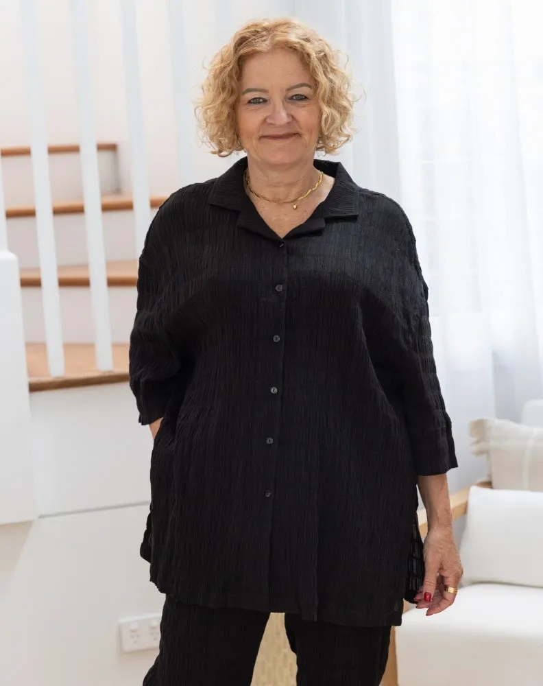 Maya Shirt - Black sold by Freez