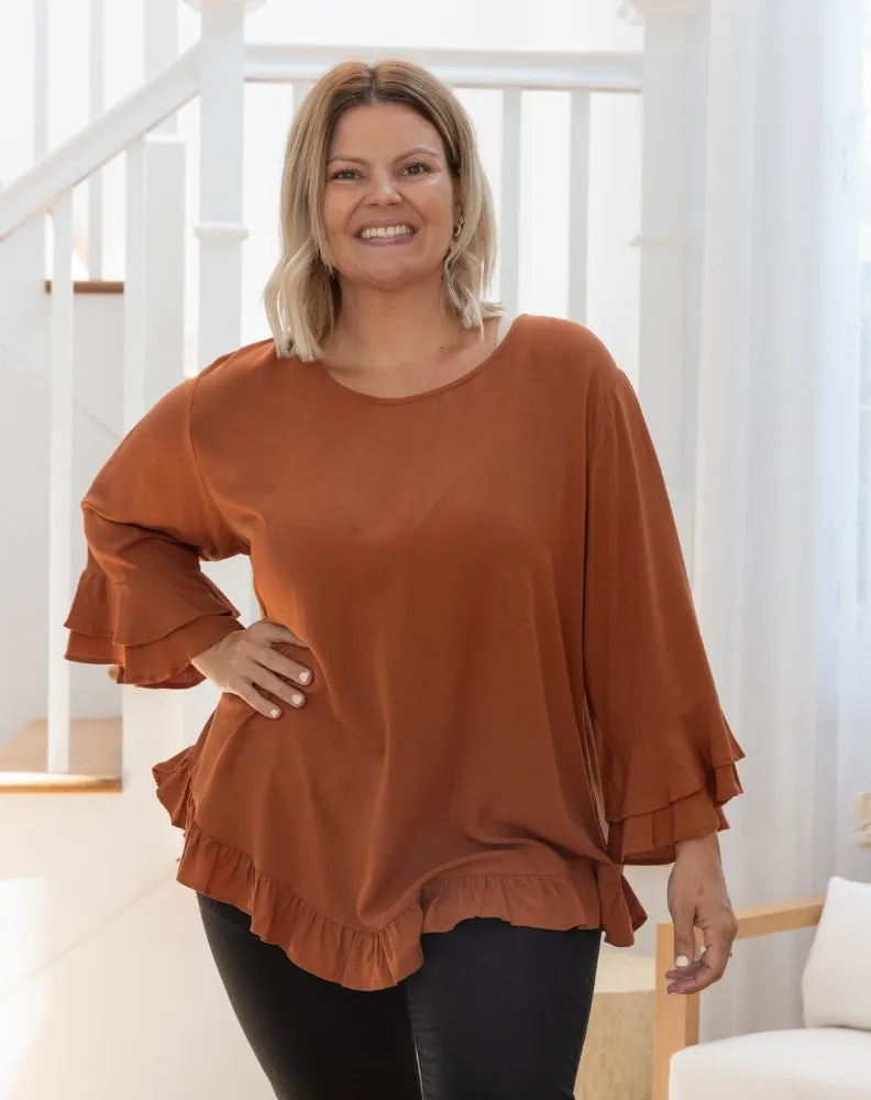 Felicity Top - Tan sold by Freez product image thumbnail 5