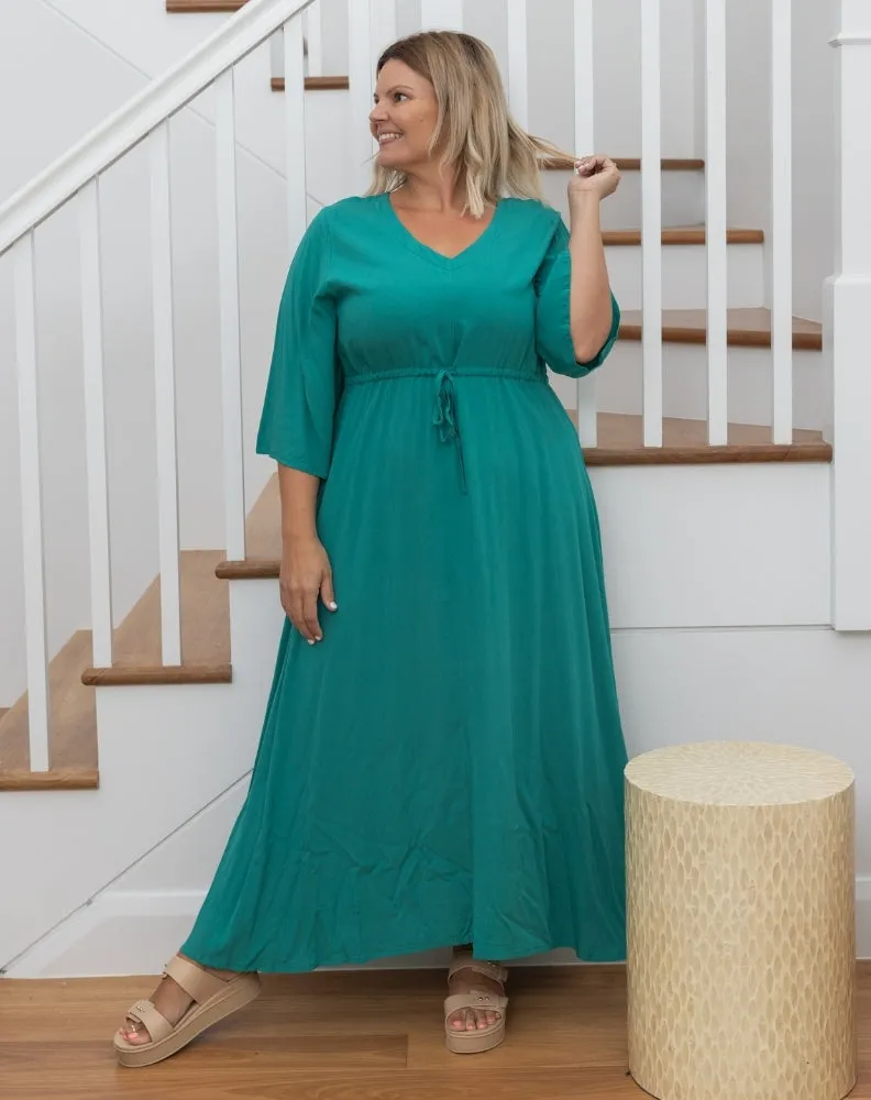 Zoe Dress - Emerald sold by Freez product image thumbnail 2