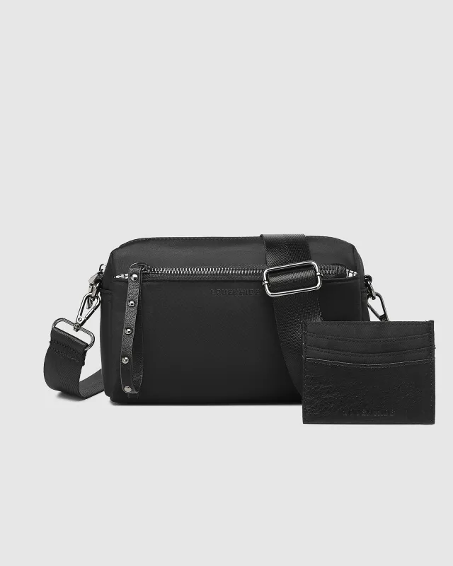Rowie Nylon Crossbody Bag - Black sold by Freez