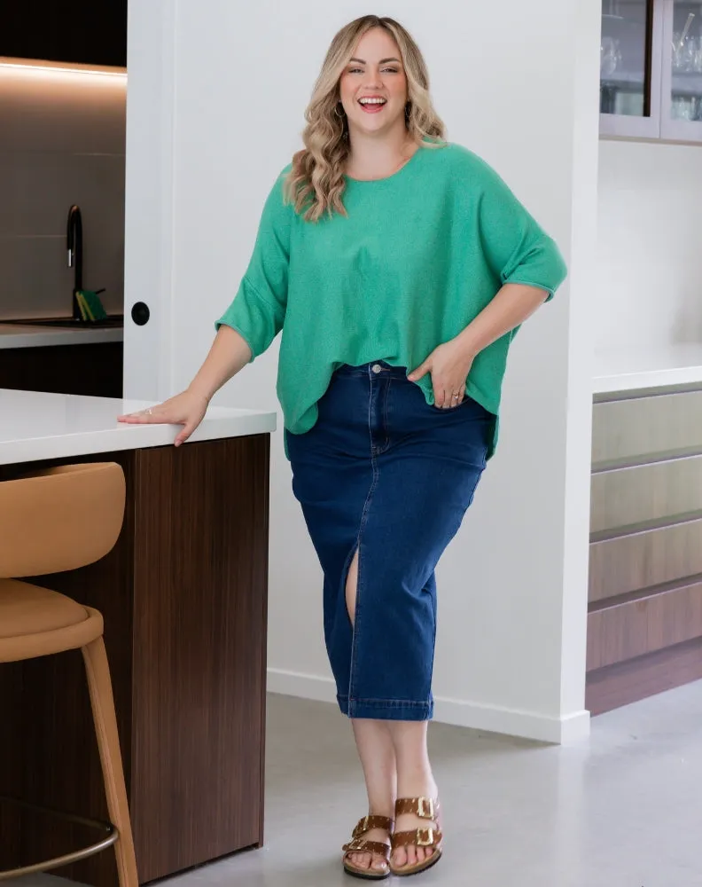 Dani Stretch Denim Skirt sold by Freez product image thumbnail 3