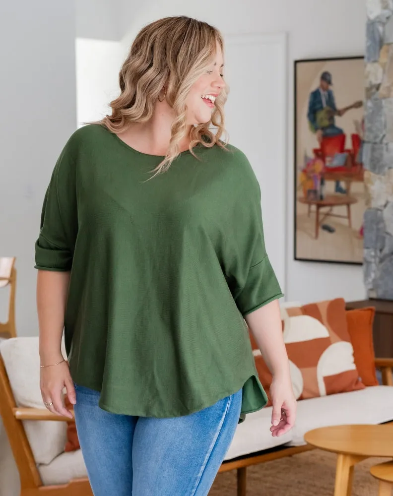 Batwing Knit - Khaki sold by Freez product image thumbnail 5