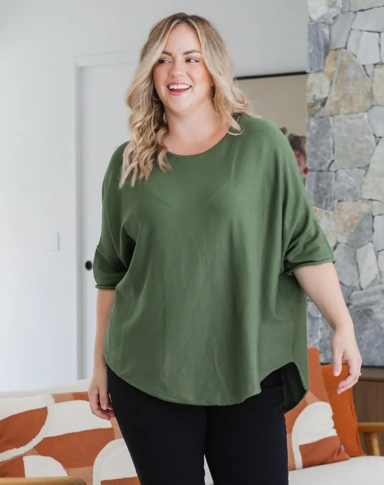 Batwing Knit - Khaki sold by Freez