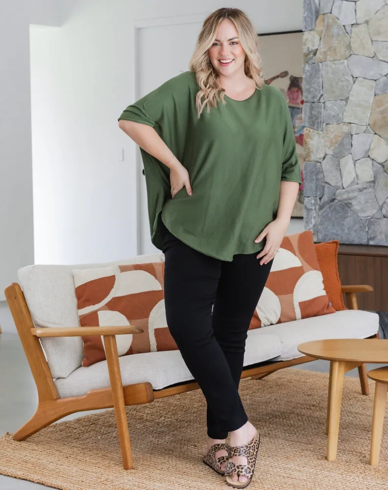 Batwing Knit - Khaki sold by Freez product image thumbnail 2