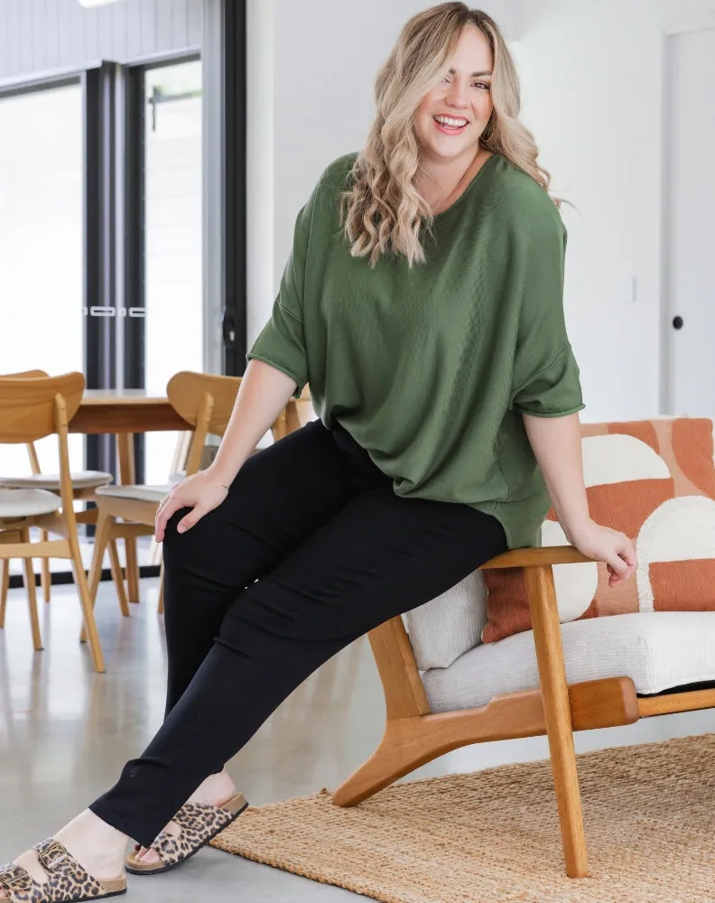 Batwing Knit - Khaki sold by Freez product image thumbnail 4