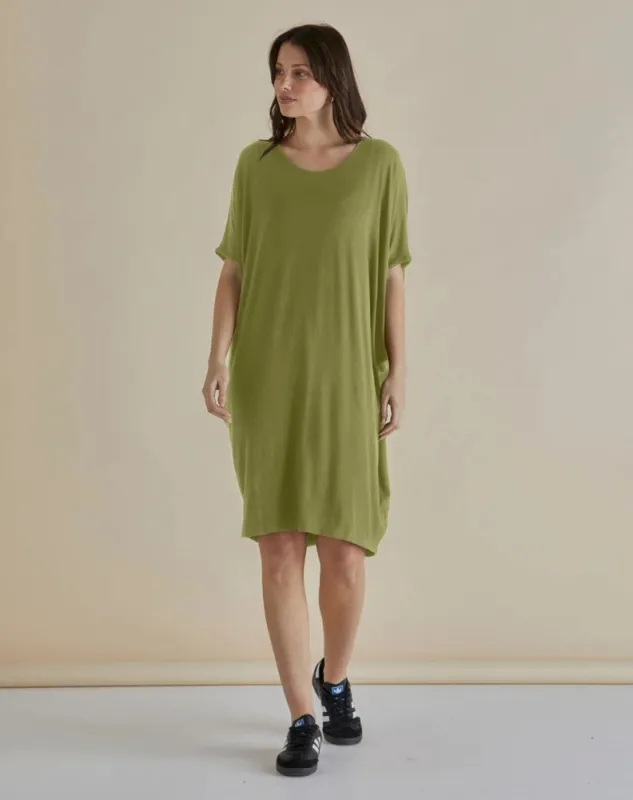 Maui Dress - Pistachio sold by Freez
