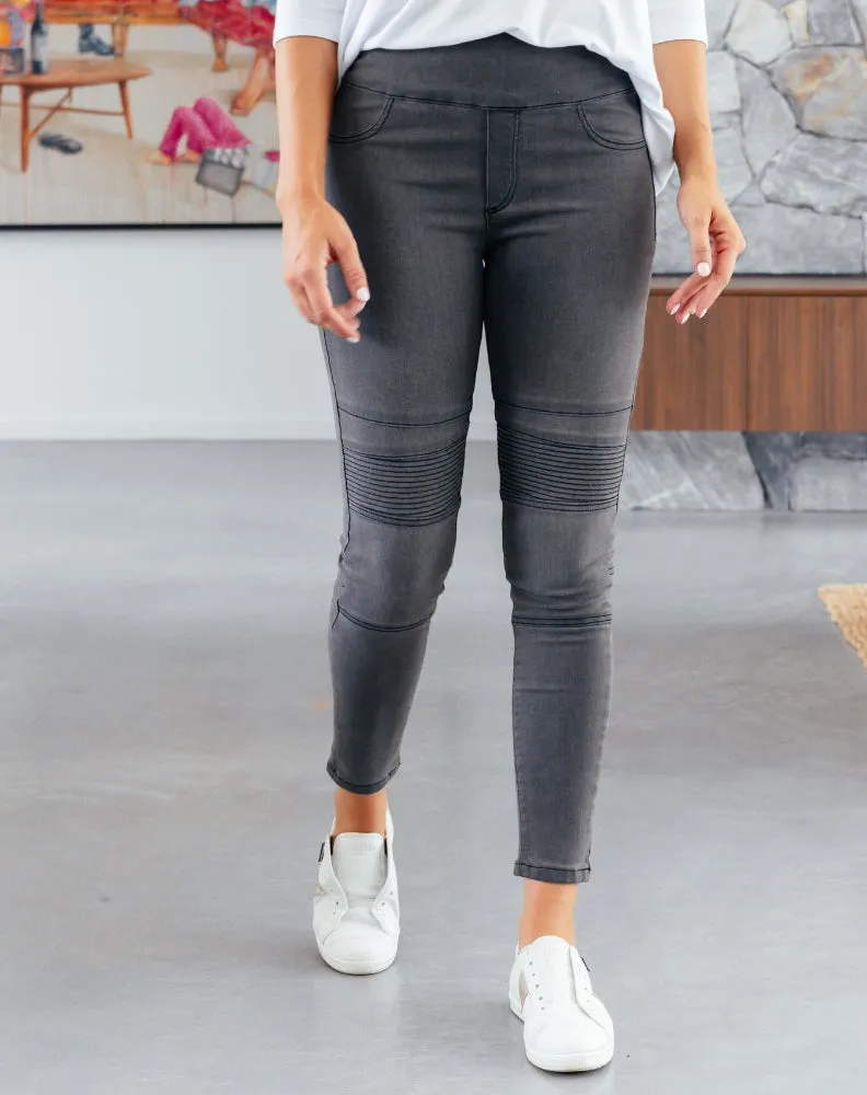 Ribbed Jean - Grey sold by Freez product image thumbnail 4