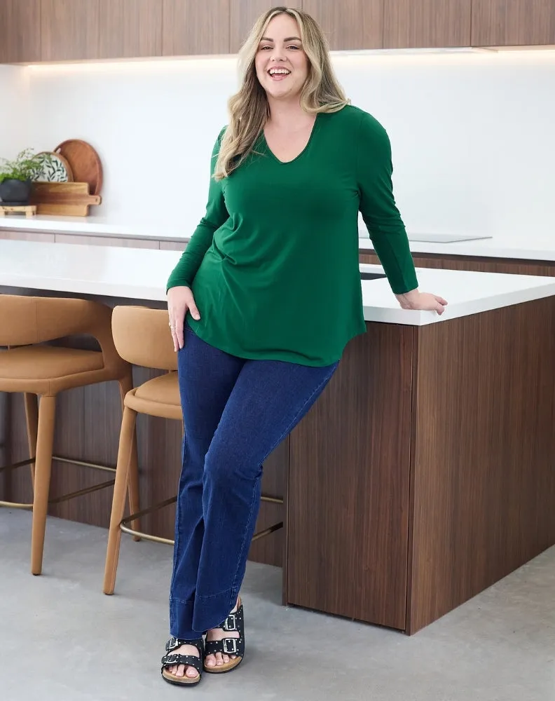 Laney V Neck Tee - Forest sold by Freez product image thumbnail 5