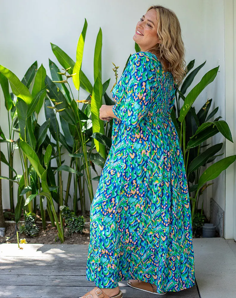 Kalani Dress - Blue Multi sold by Freez product image thumbnail 2