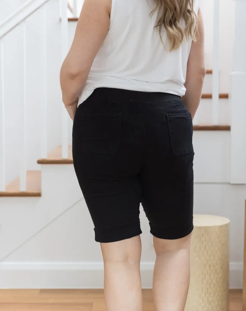 Ash Stretch Denim Short - Black sold by Freez product image thumbnail 4