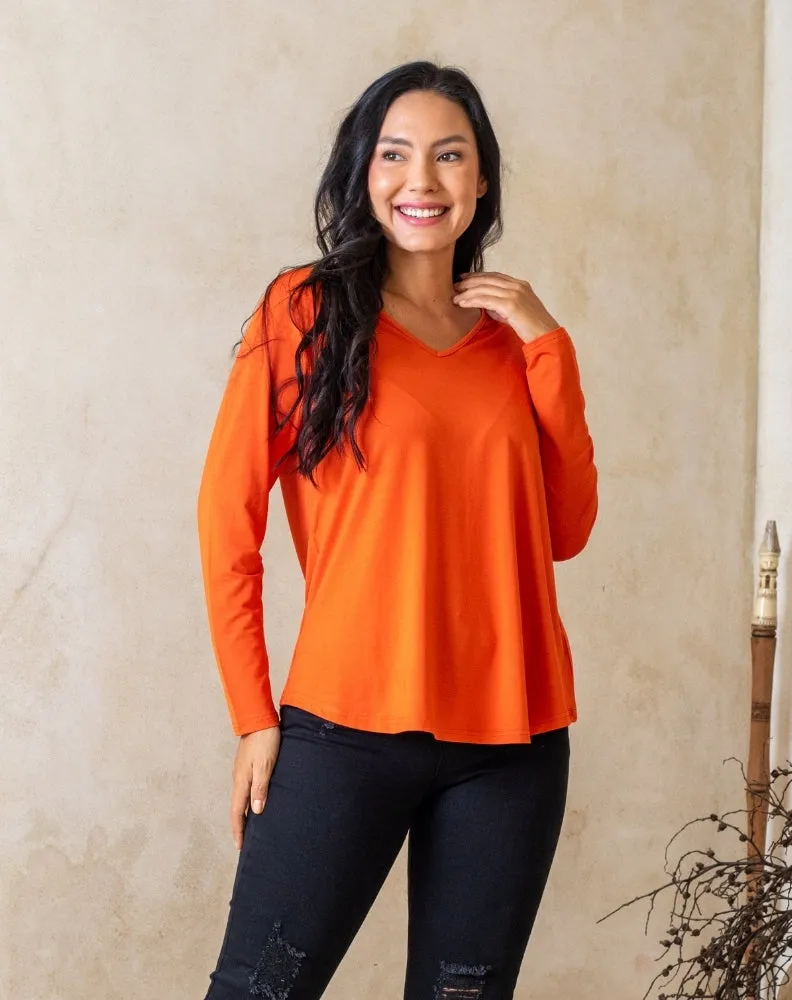 Laney V Neck Tee - Citrus sold by Freez product image thumbnail 4