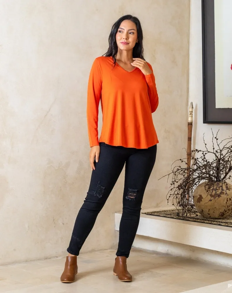 Laney V Neck Tee - Citrus sold by Freez product image thumbnail 5