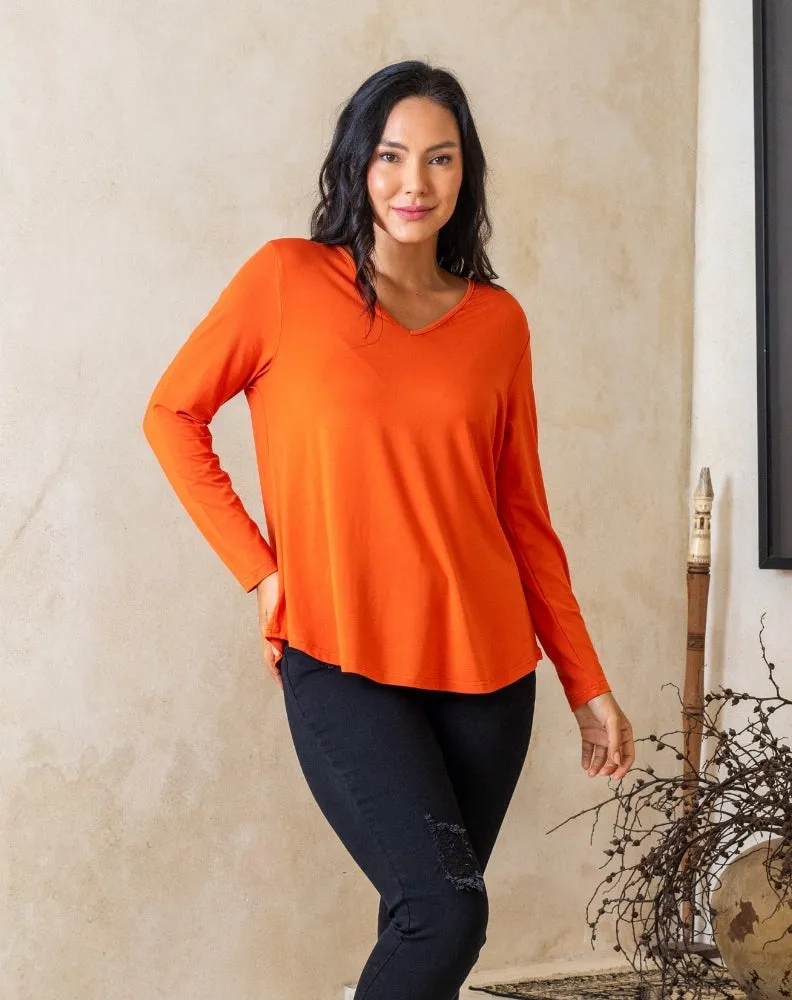 Laney V Neck Tee - Citrus sold by Freez product image thumbnail 2