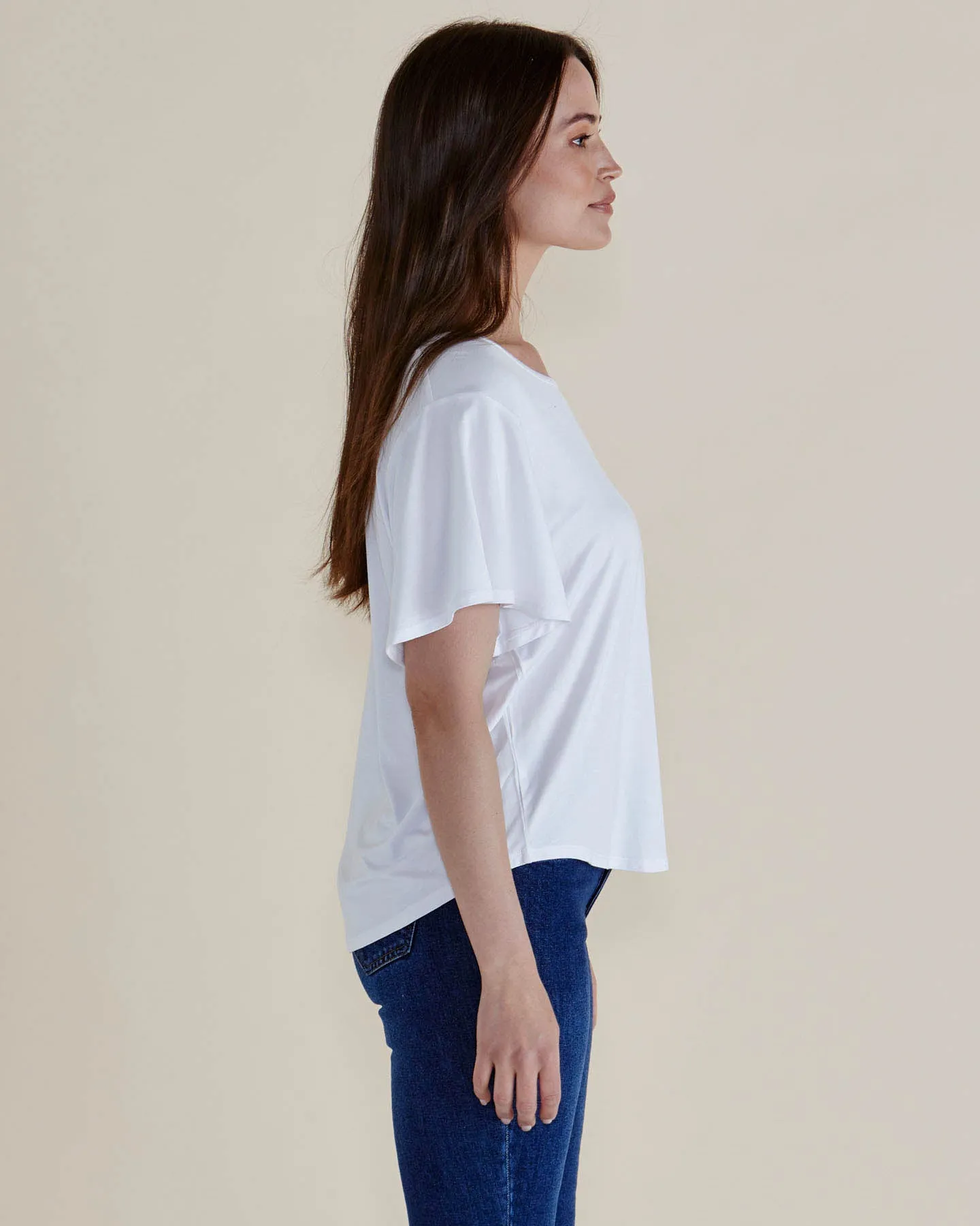 Everleigh Bamboo Tee - White sold by Freez product image thumbnail 3