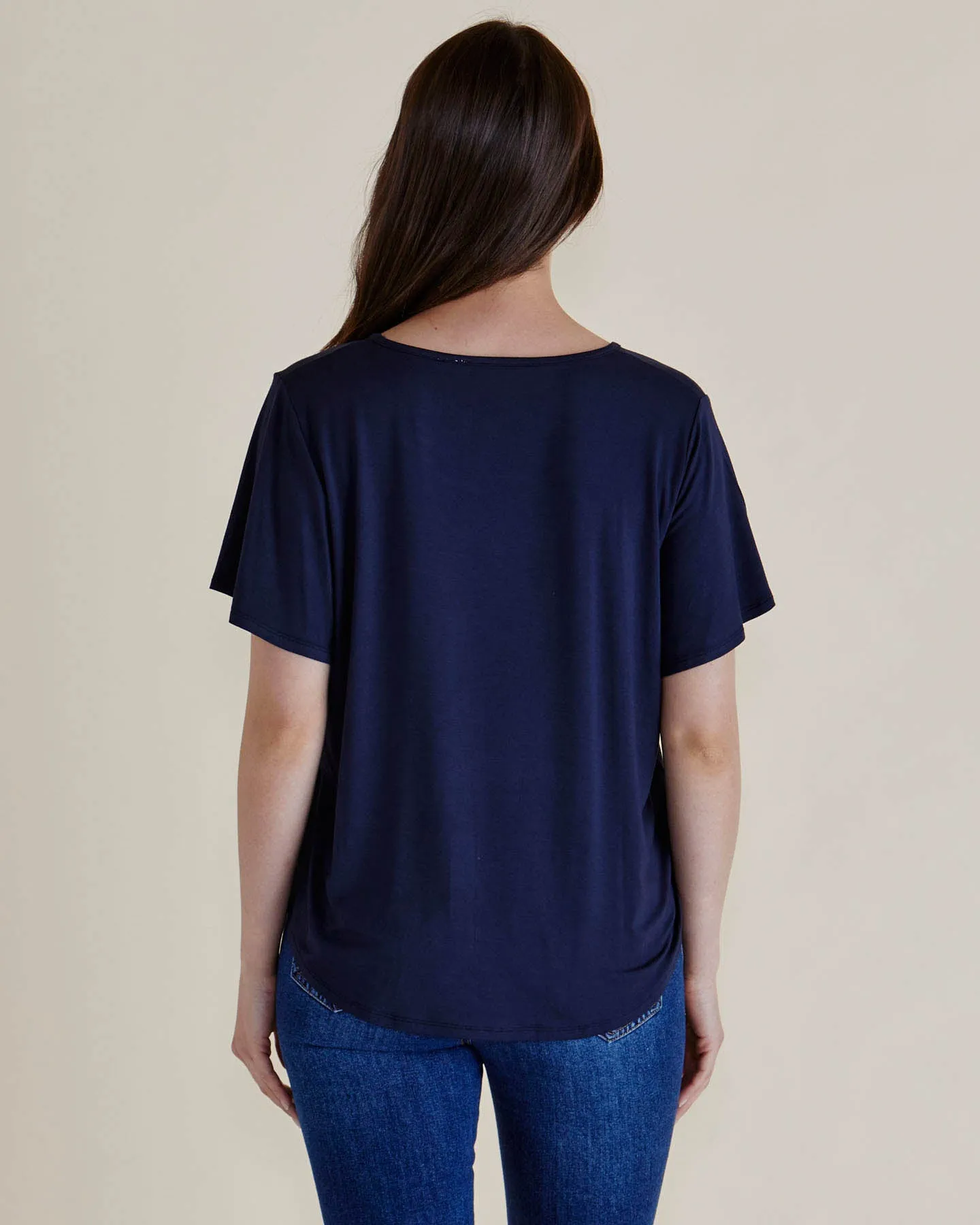 Everleigh Bamboo Tee - Navy sold by Freez product image thumbnail 4