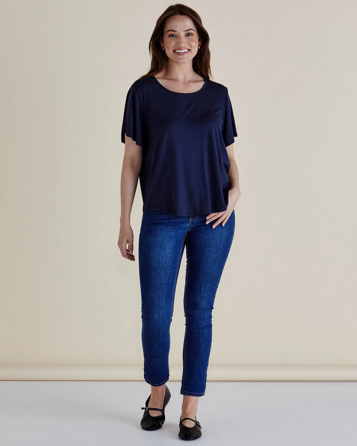 Everleigh Bamboo Tee - Navy sold by Freez product image thumbnail 2