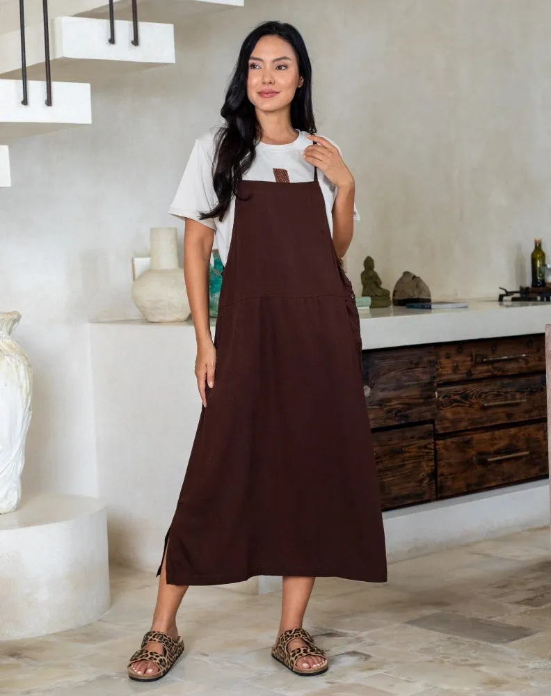 Apron Dress - Chocolate sold by Freez product image thumbnail 2