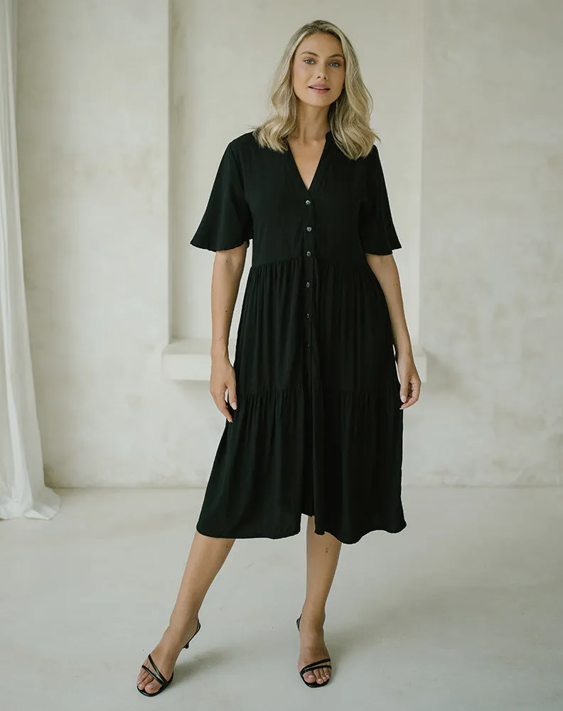 Fresia Dress - Black sold by Freez product image thumbnail 5