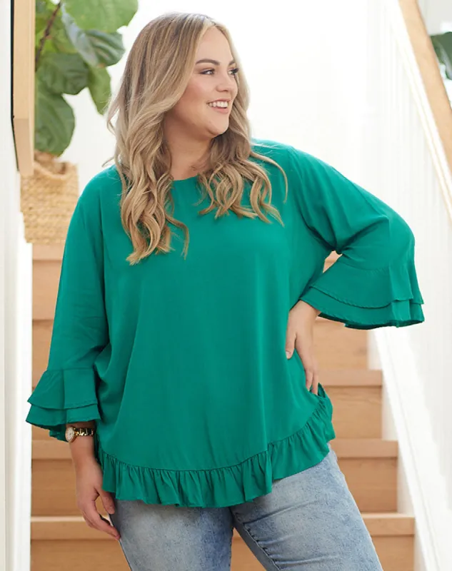 Felicity Top - Emerald sold by Freez