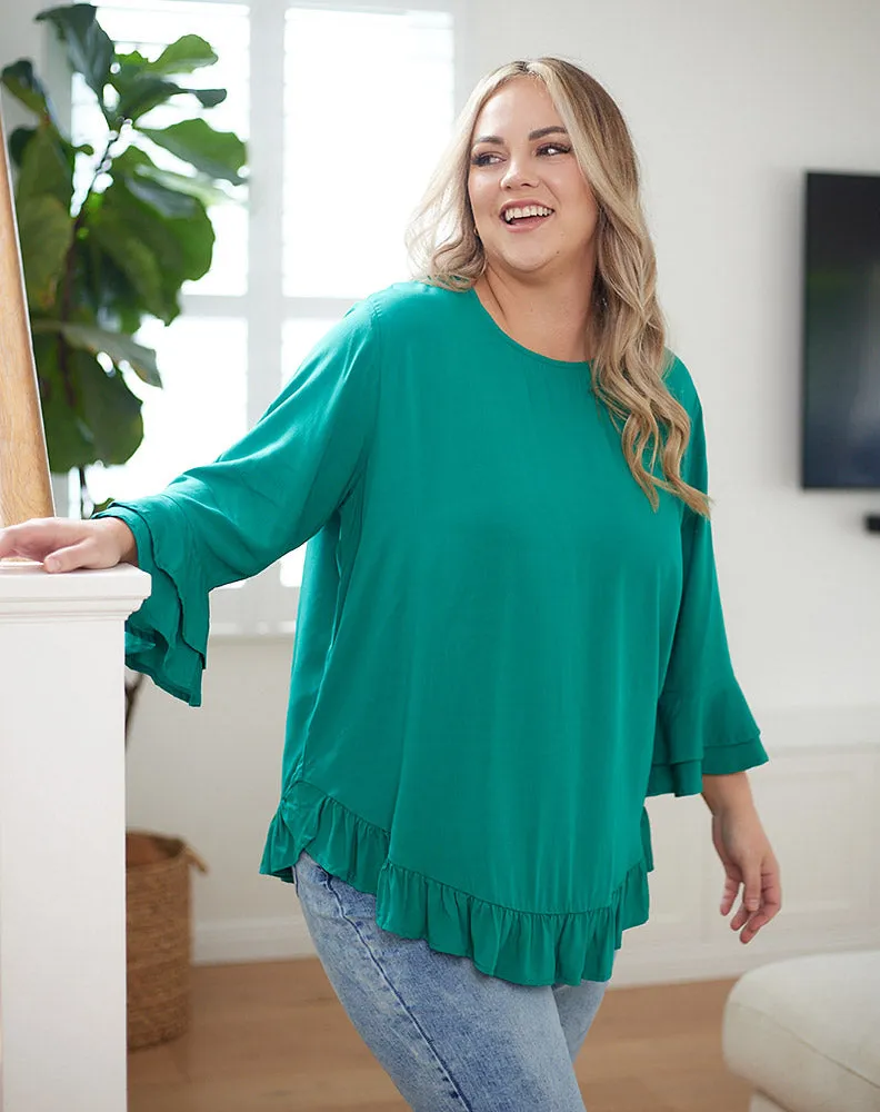 Felicity Top - Emerald sold by Freez product image thumbnail 3