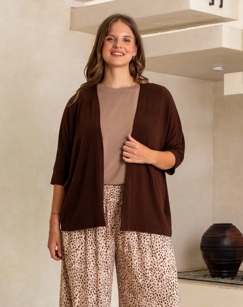 Slouch Shrug - Chocolate sold by Freez product image thumbnail 4