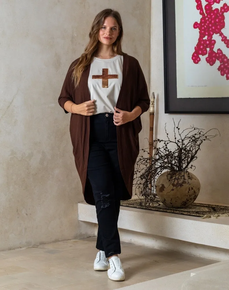 Festival Shrug - Chocolate sold by Freez product image thumbnail 5