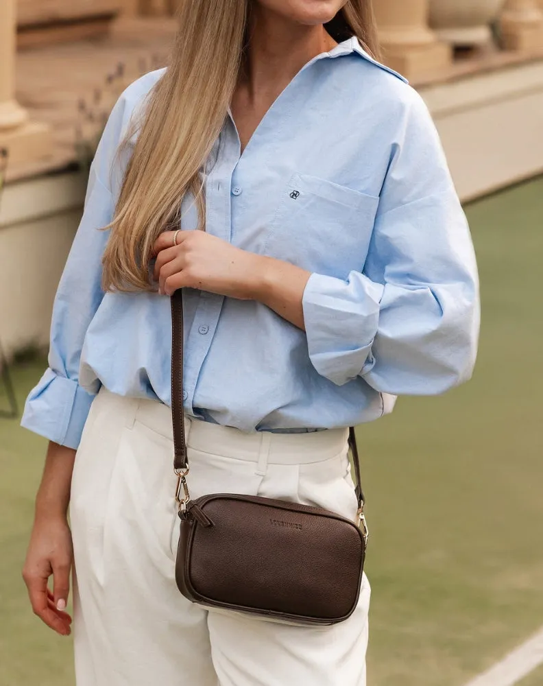 Bianca Crossbody Bag - Chocolate sold by Freez product image thumbnail 2