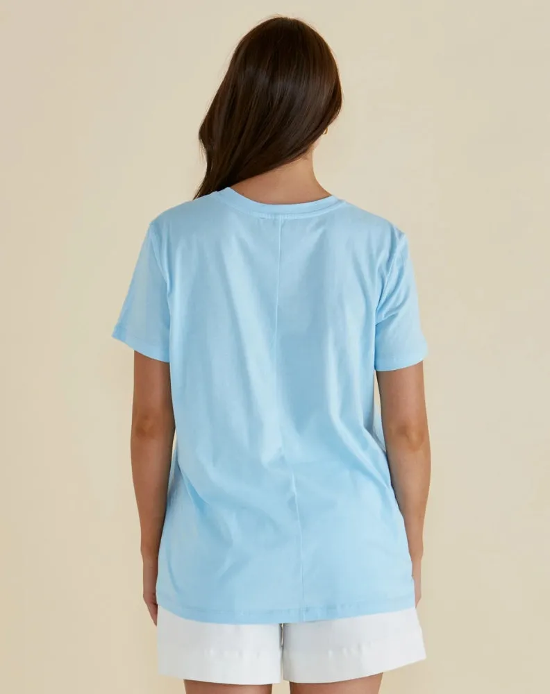 Ellia Crew Tee - La Plage Print sold by Freez product image thumbnail 4