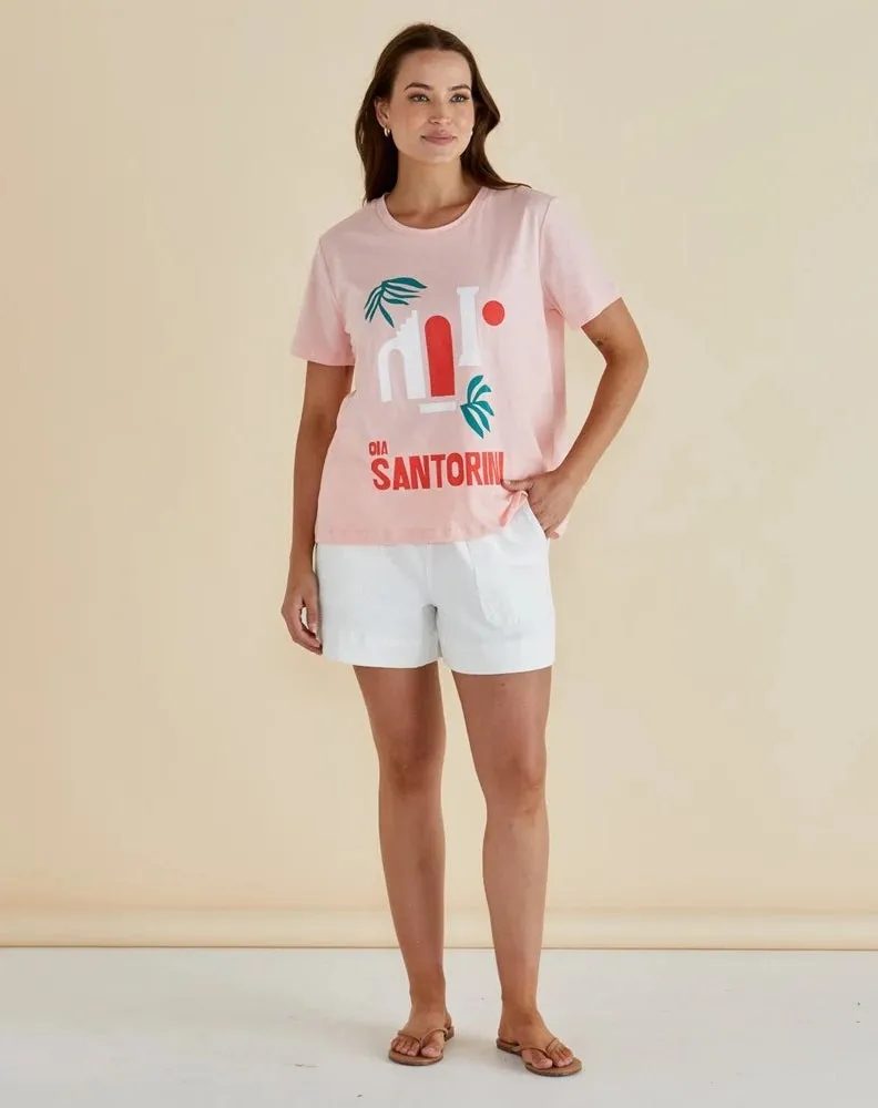 Ellia Crew Tee - Santorini Print sold by Freez product image thumbnail 2