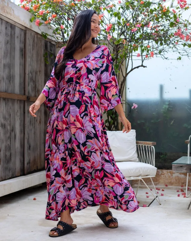 Zoe Dress With Pockets - Plum Petal sold by Freez