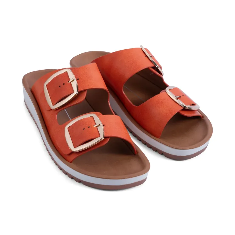 Naara Sandal - Tangerine sold by Freez