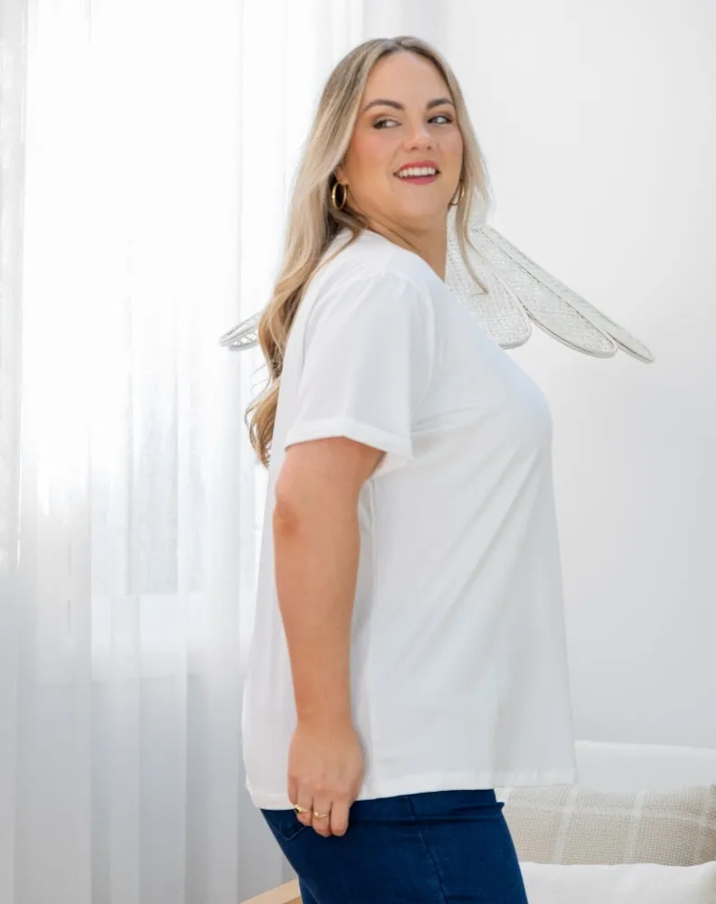 Cuff Tee - White sold by Freez product image thumbnail 5