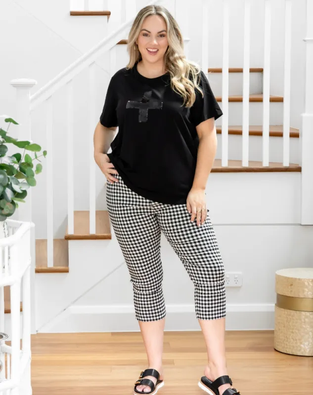 Gingham Capri Pants sold by Freez